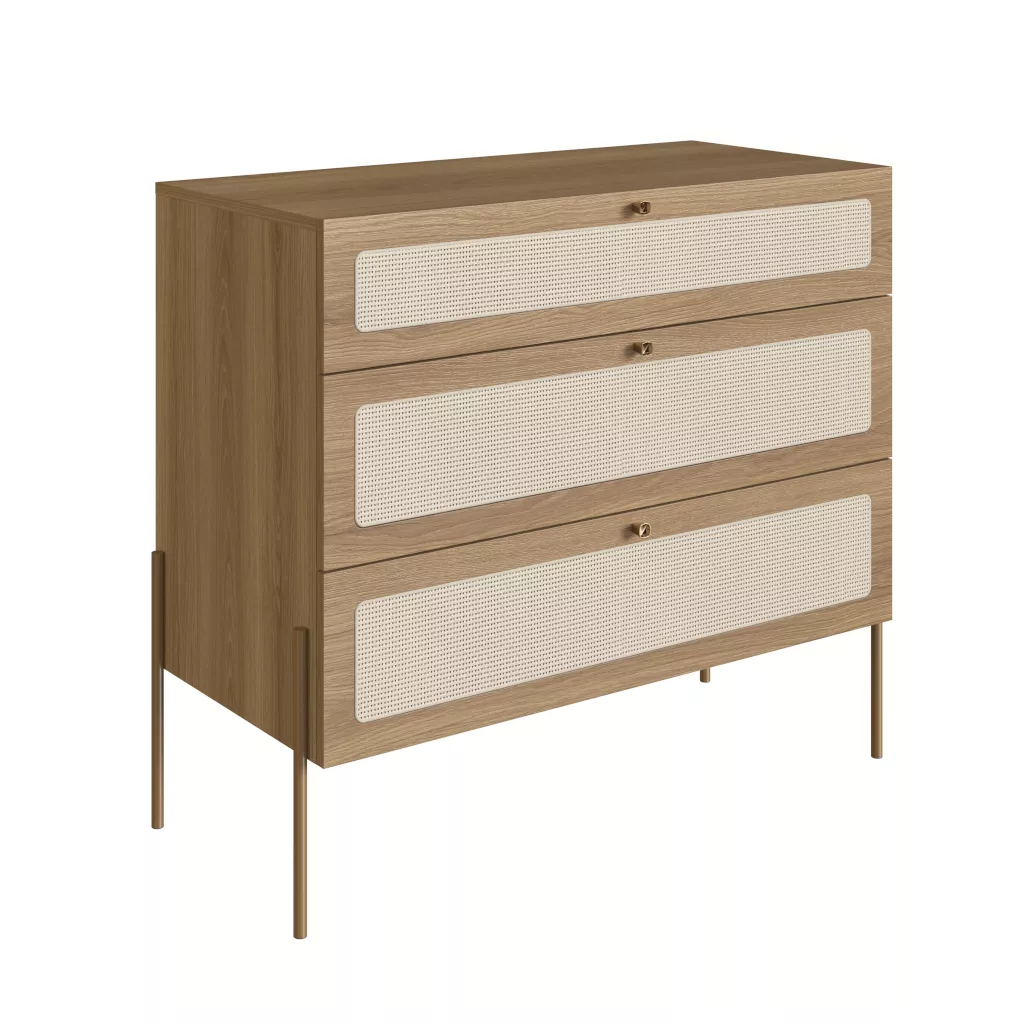 Cômoda Oslo Pés Em Aço